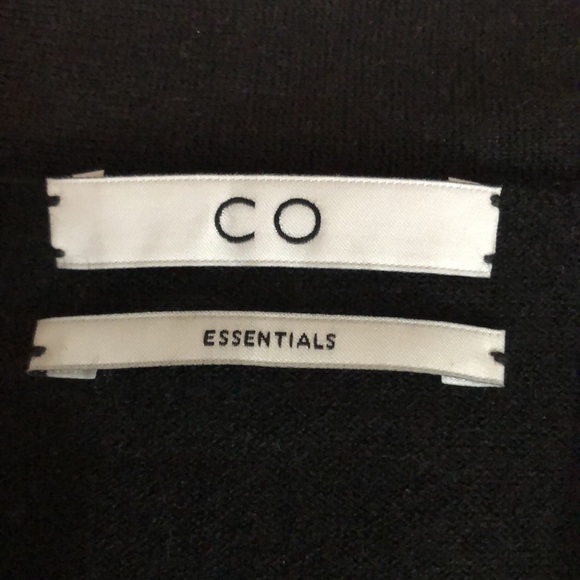 C O Light weight cashmere long sleeve sweater with tie in front - Picture 2 of 4